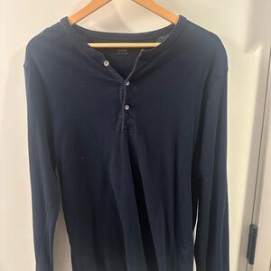J. Crew Men's Dark Blue Long Sleeve Shirt